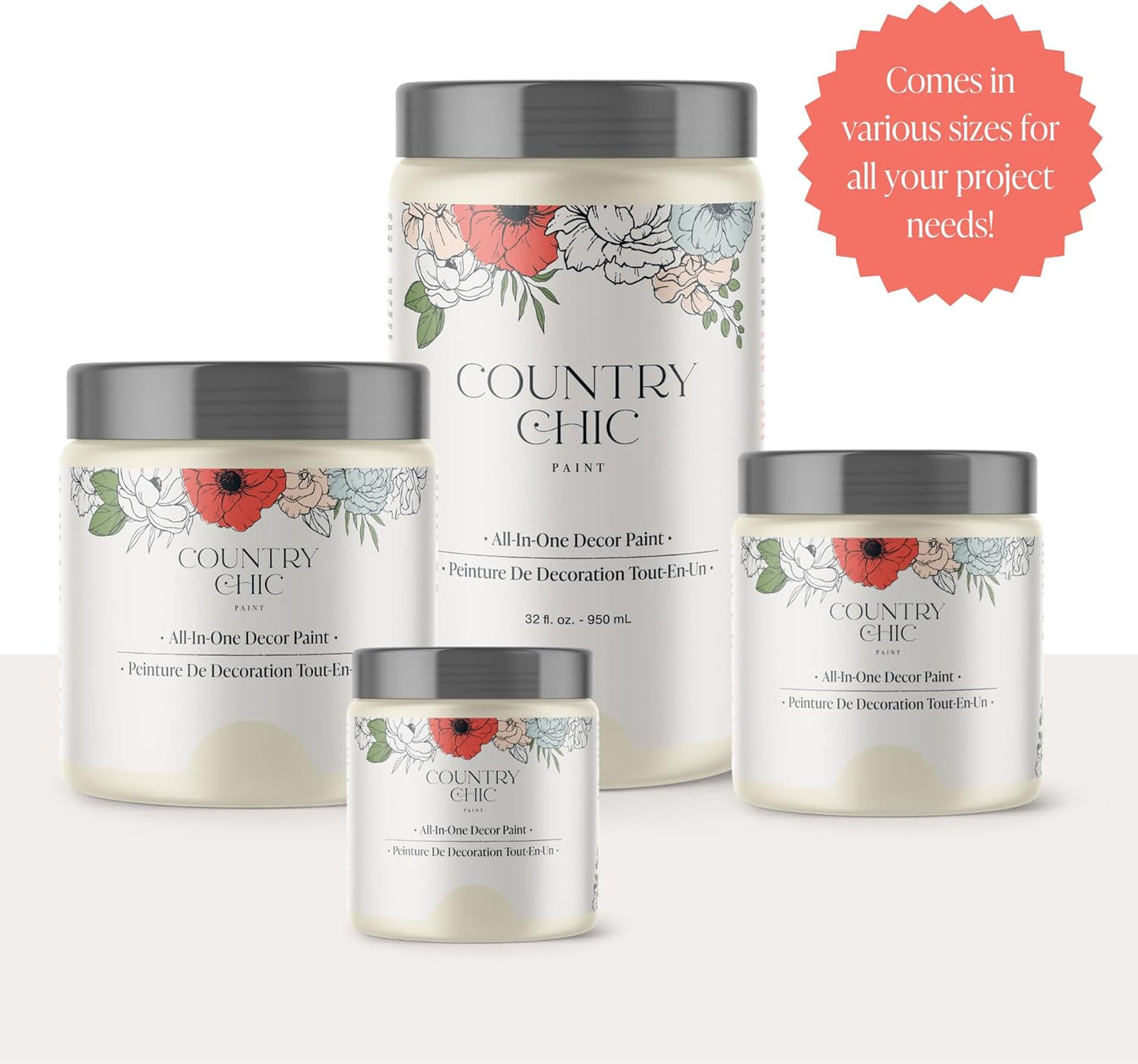 Chalk Style Paint - for Furniture, Home Decor, Crafts - Eco-Friendly - All-In-One - No Wax Needed (Driftwood [Brown], Pint (16 Oz))